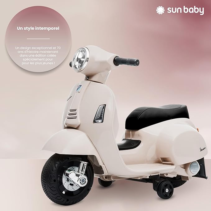 Vespa Électrique Enfant Beige