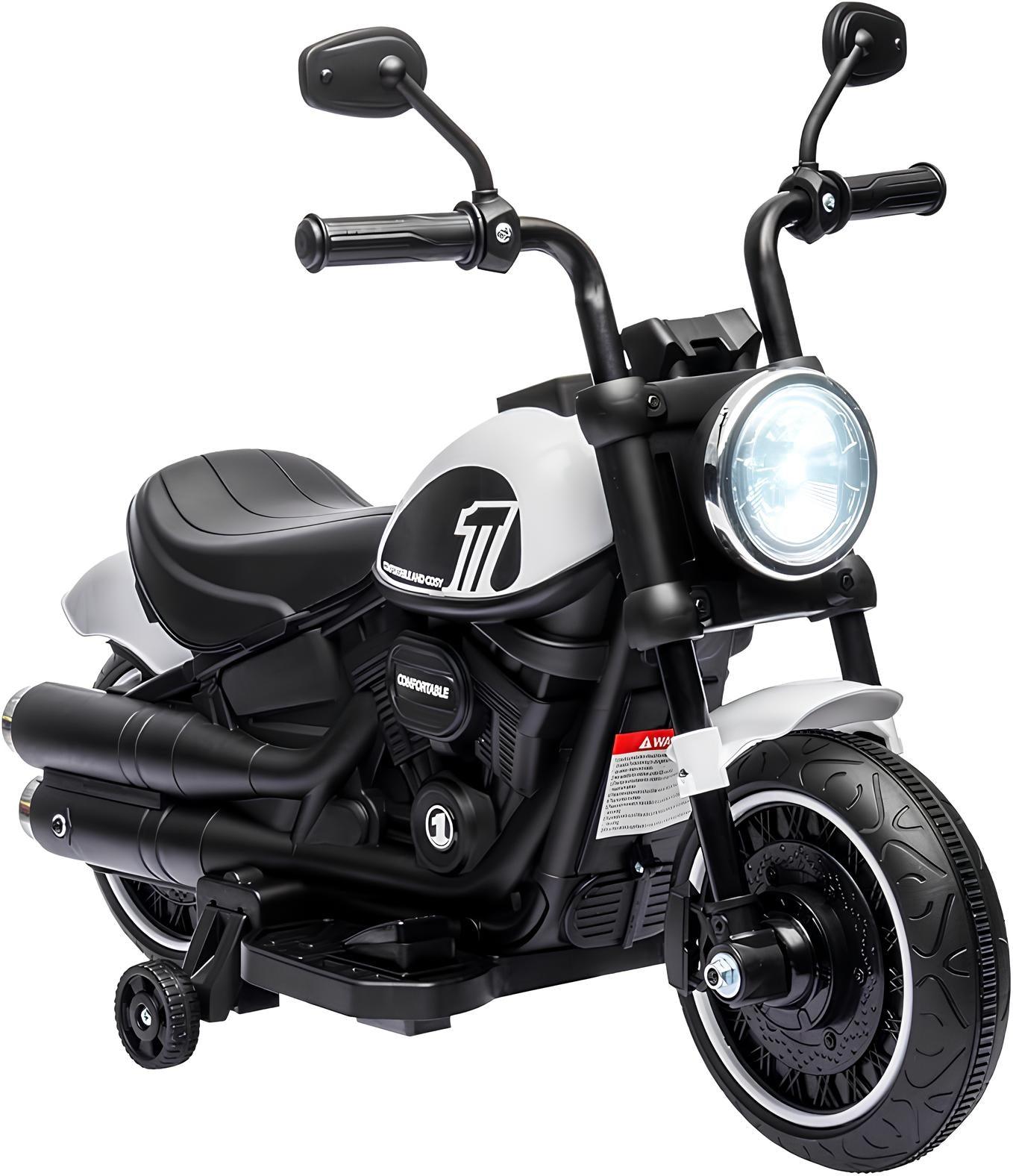 Moto Électrique Enfant Blanche