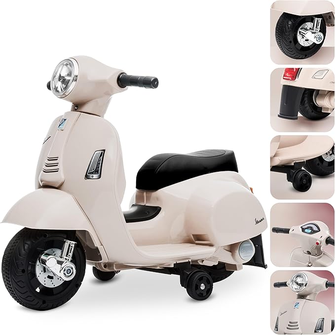 Vespa Électrique Enfant Beige