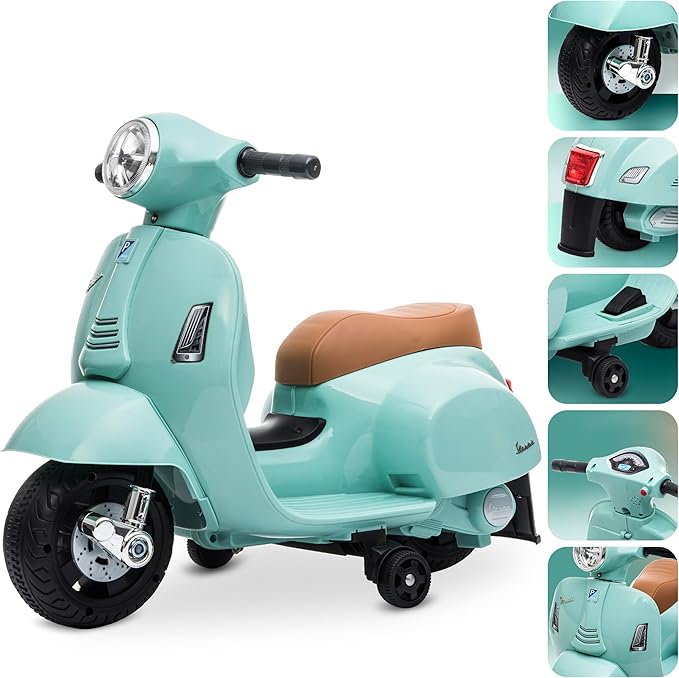 Vespa Électrique Enfant Bleu Claire