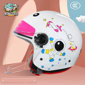 Casque Moto Enfant Blanc