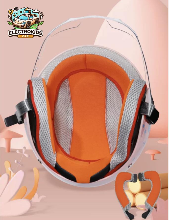 Casque Moto Enfant Blanc