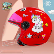 Casque Moto Enfant Rouge